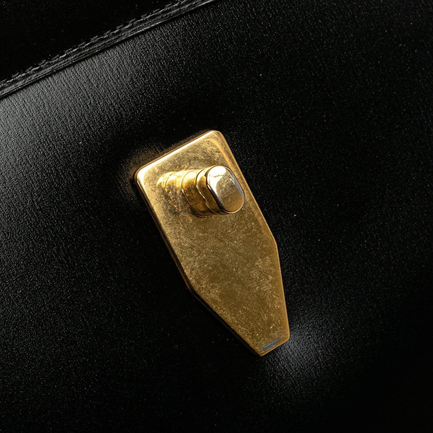 Celine Large Smooth Calfskin 16 Top Handle Bag Black