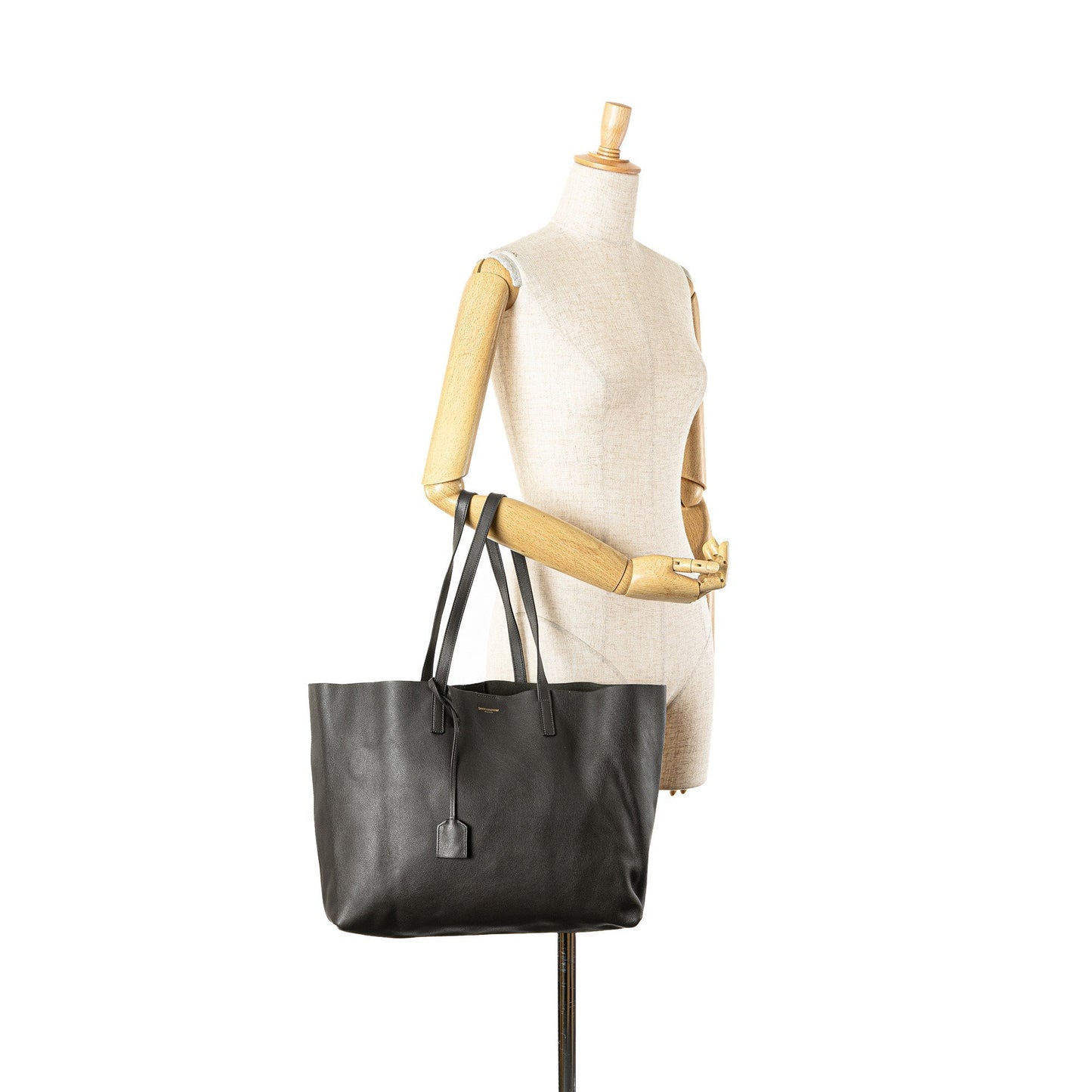Saint Laurent Large East/West Shopping Tote Gray