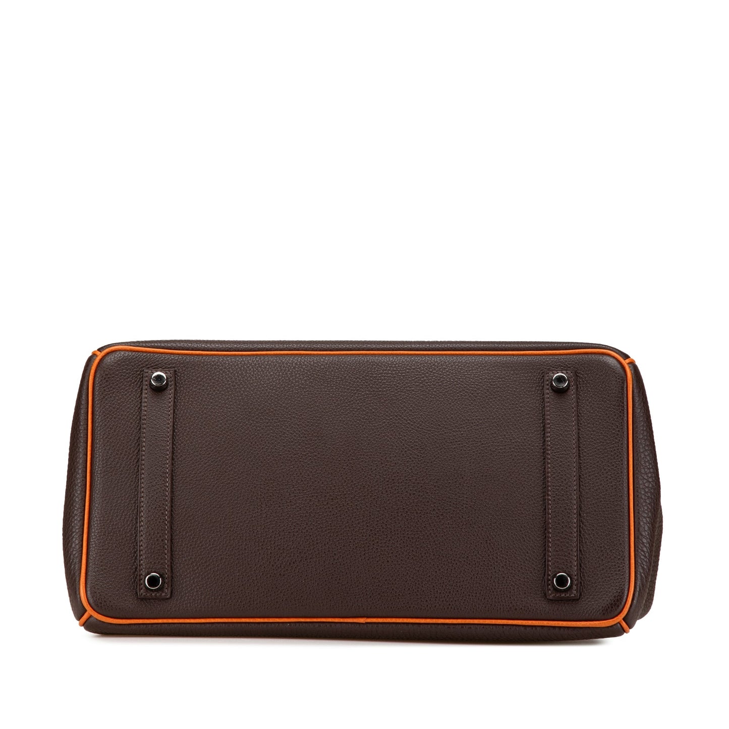 Hermès Special Order Bicolor Togo Verso Birkin Retourne 35 Brown