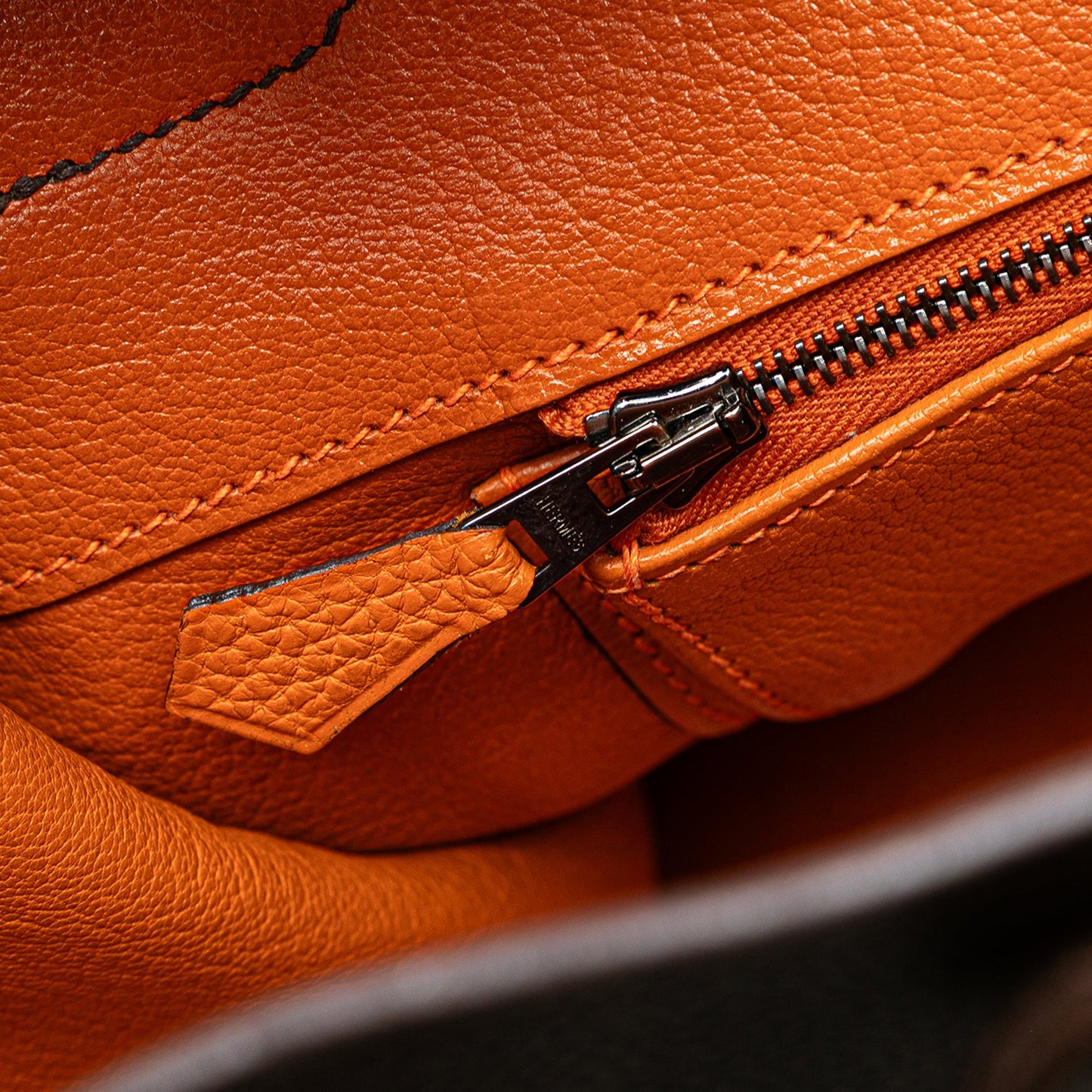 Hermès Special Order Bicolor Togo Verso Birkin Retourne 35 Brown