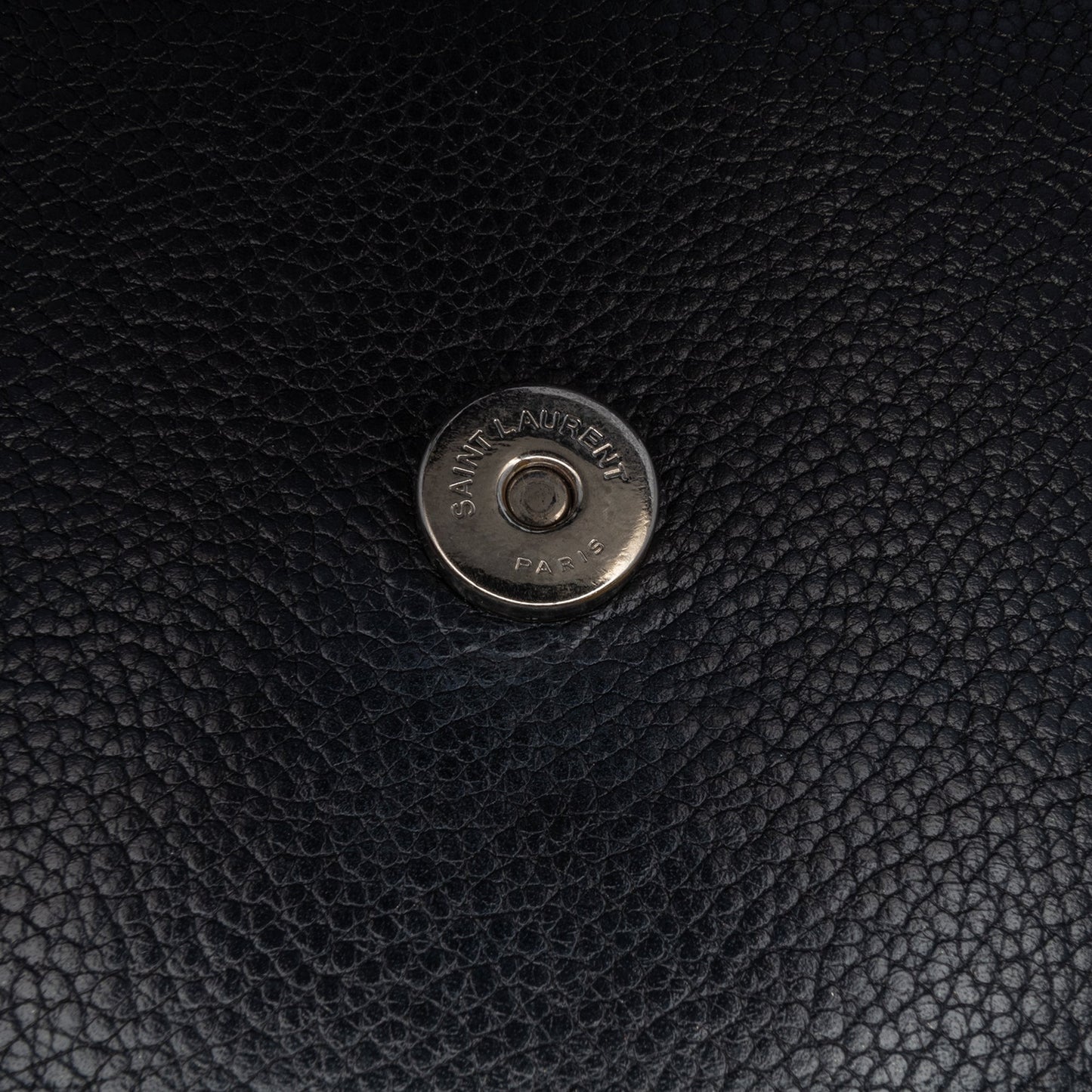 Saint Laurent Medium Leather Monogram Sunset Crossbody Black