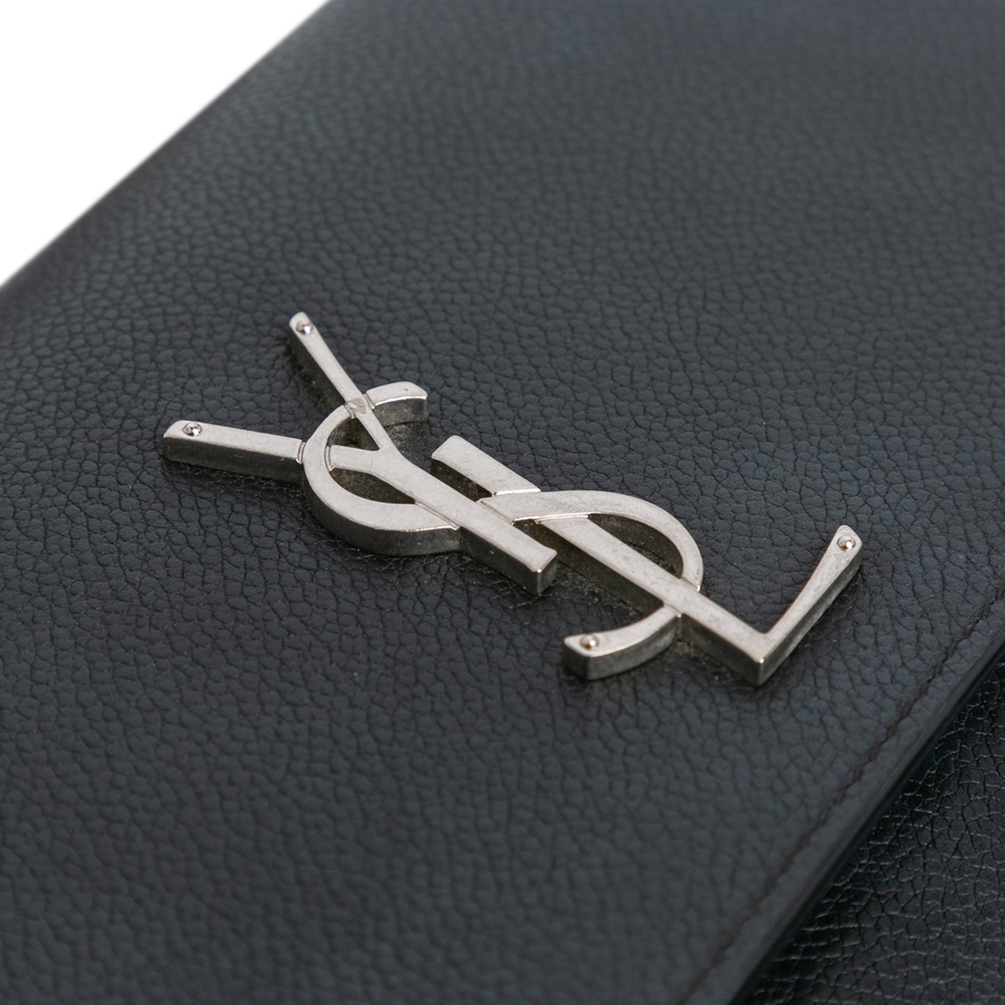 Saint Laurent Medium Leather Monogram Sunset Crossbody Black