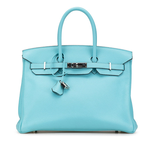 Hermès Togo Birkin Retourne 35 Blue