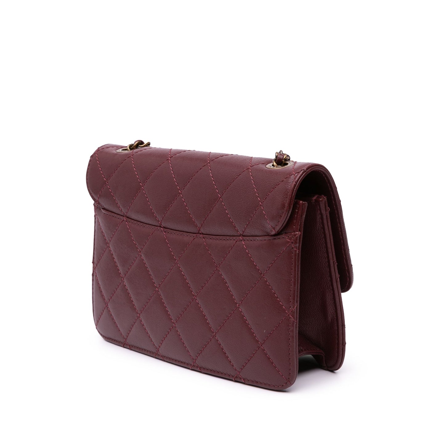 Chanel Mini Lambskin Beauty Lock Flap Red