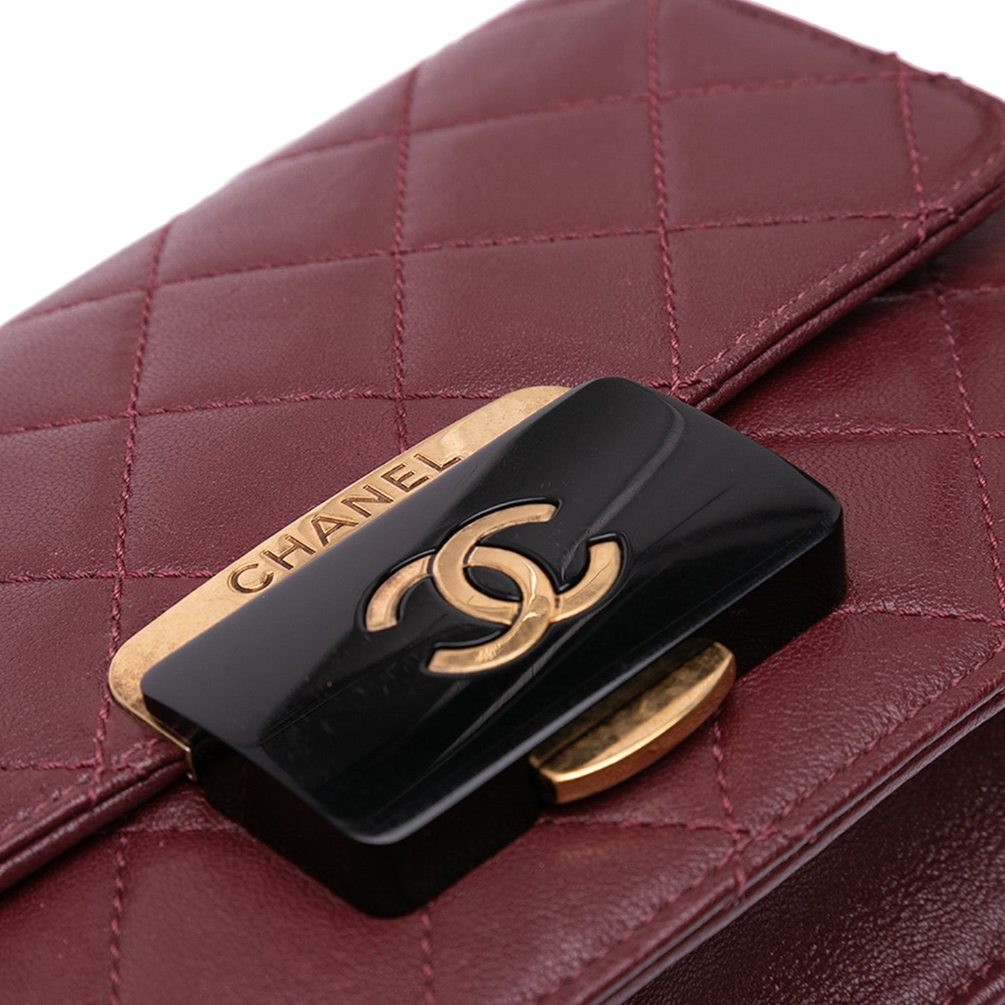 Chanel Mini Lambskin Beauty Lock Flap Red