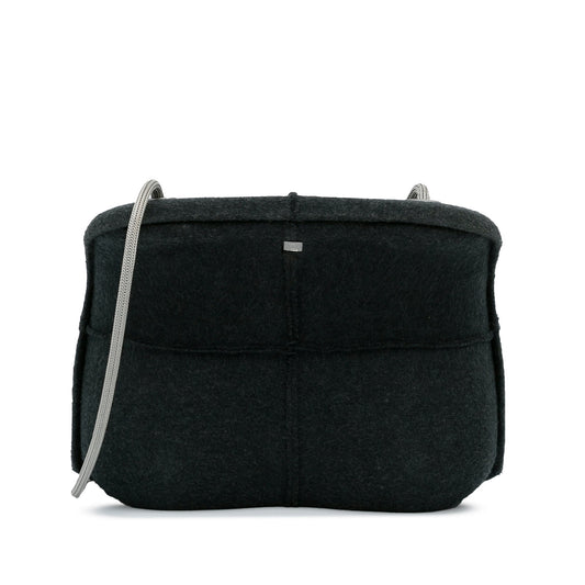 Chanel Wool Limited Edition Crossbody Bag Black