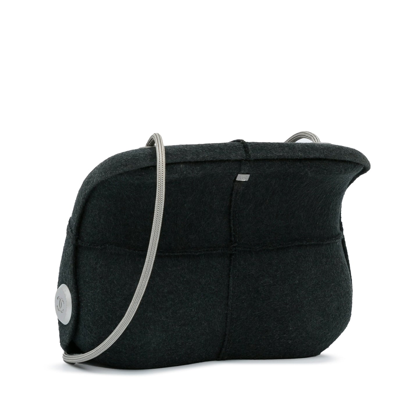 Chanel Wool Limited Edition Crossbody Bag Black