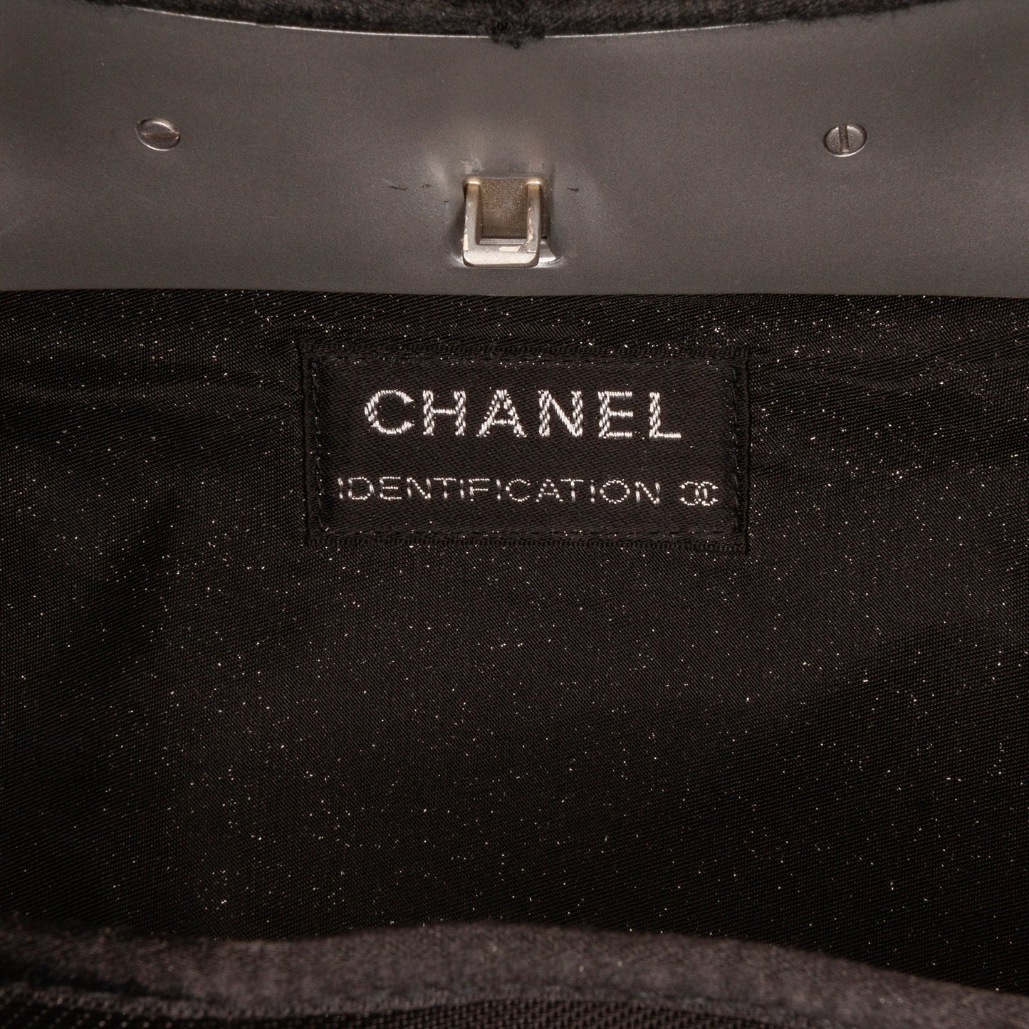 Chanel Wool Limited Edition Crossbody Bag Black