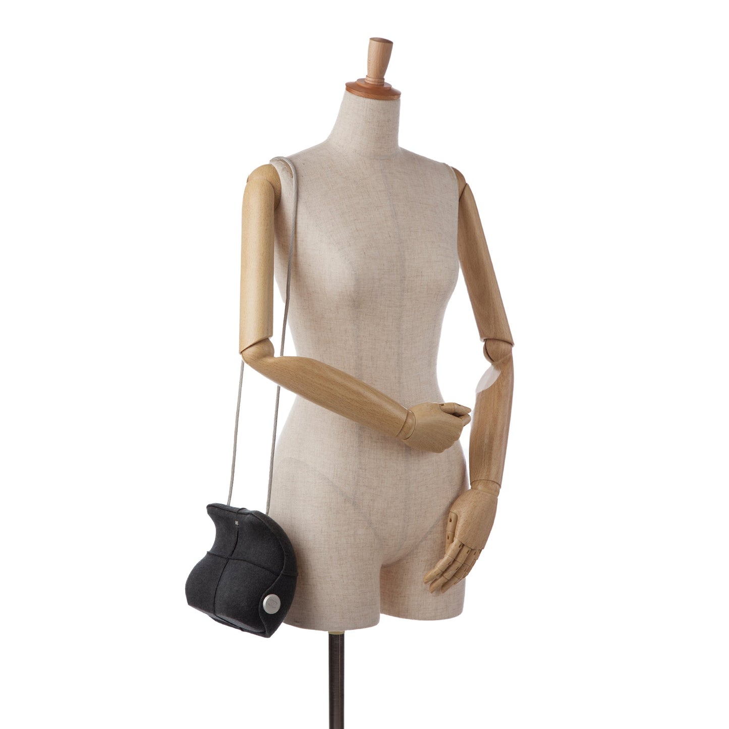 Chanel Wool Limited Edition Crossbody Bag Black