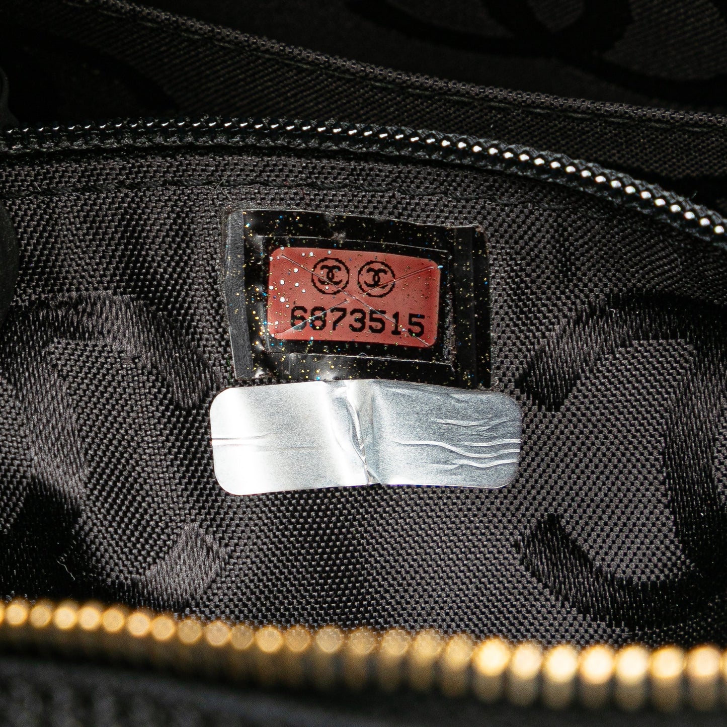 Chanel CC Chevron Lambskin Camera Shoulder Bag Black