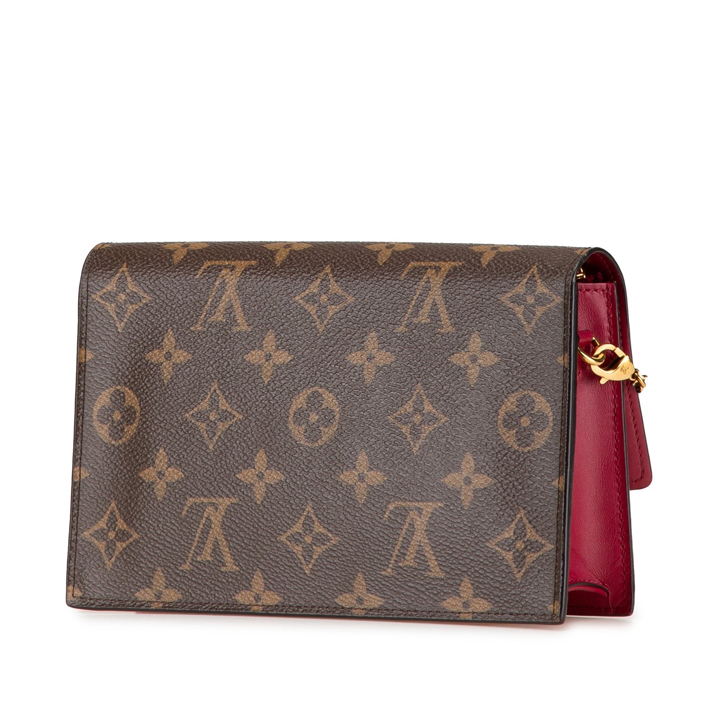 Louis Vuitton Monogram Flore Wallet On Chain Brown