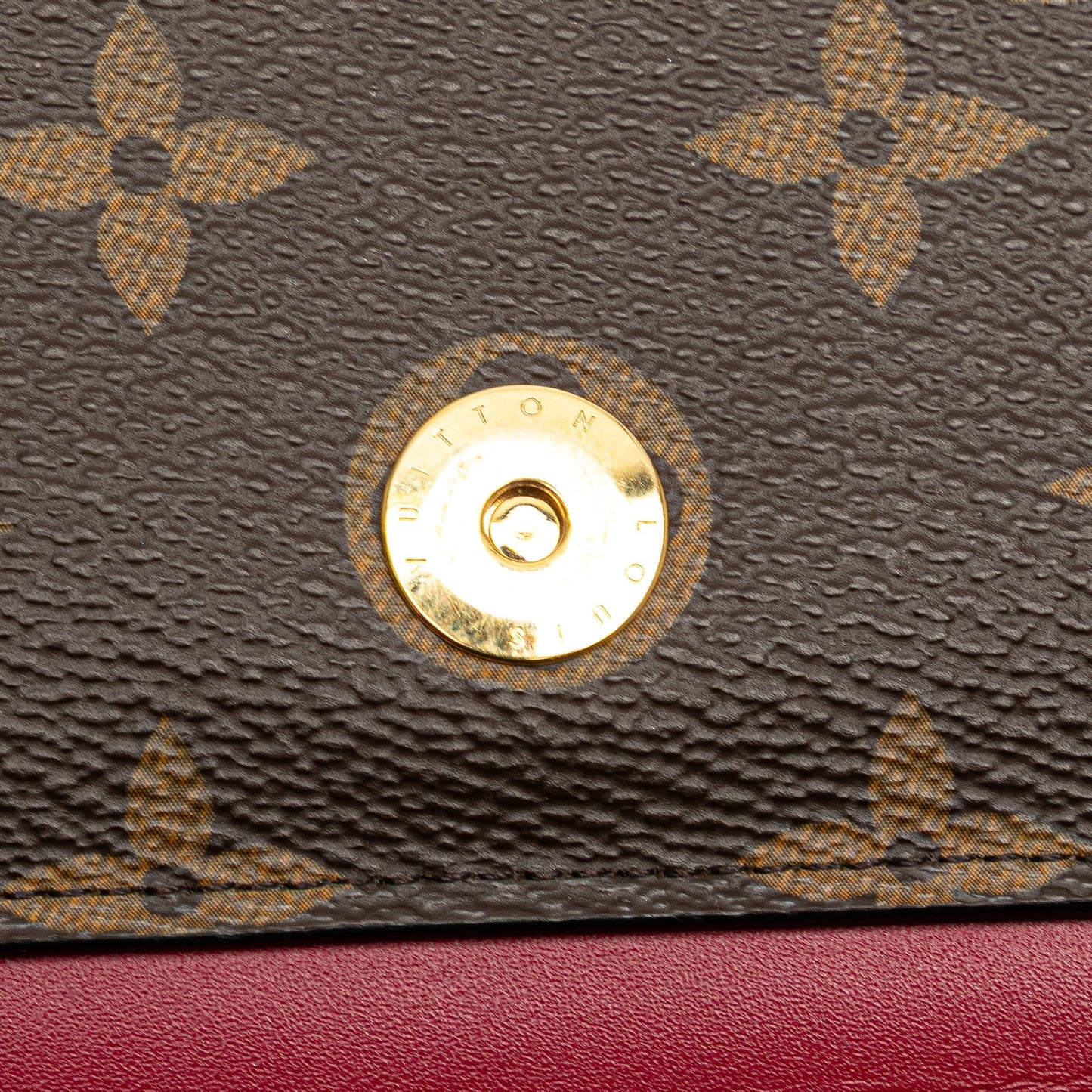 Louis Vuitton Monogram Flore Wallet On Chain Brown