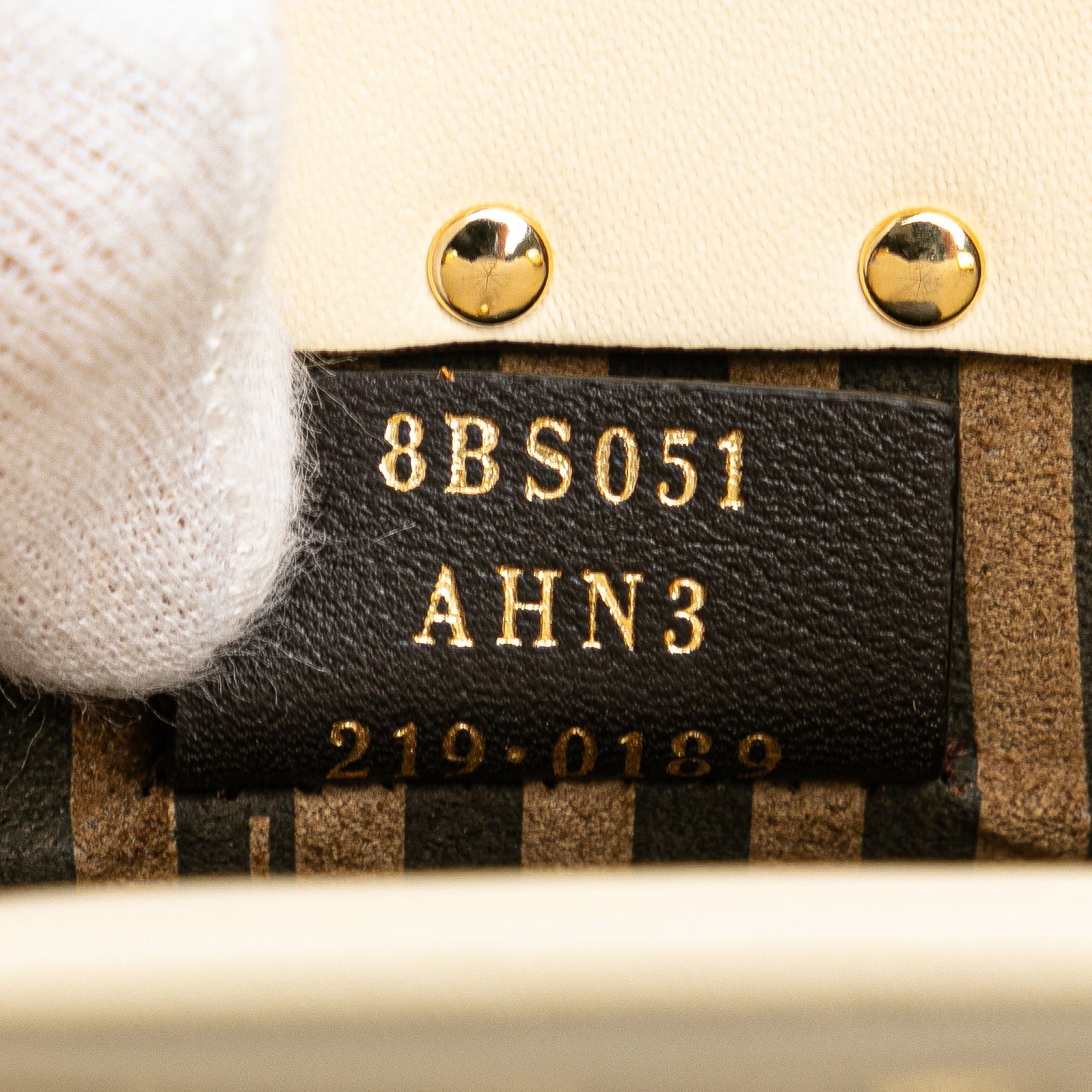 Fendi Mini Leather Sunshine Shopper Tote White