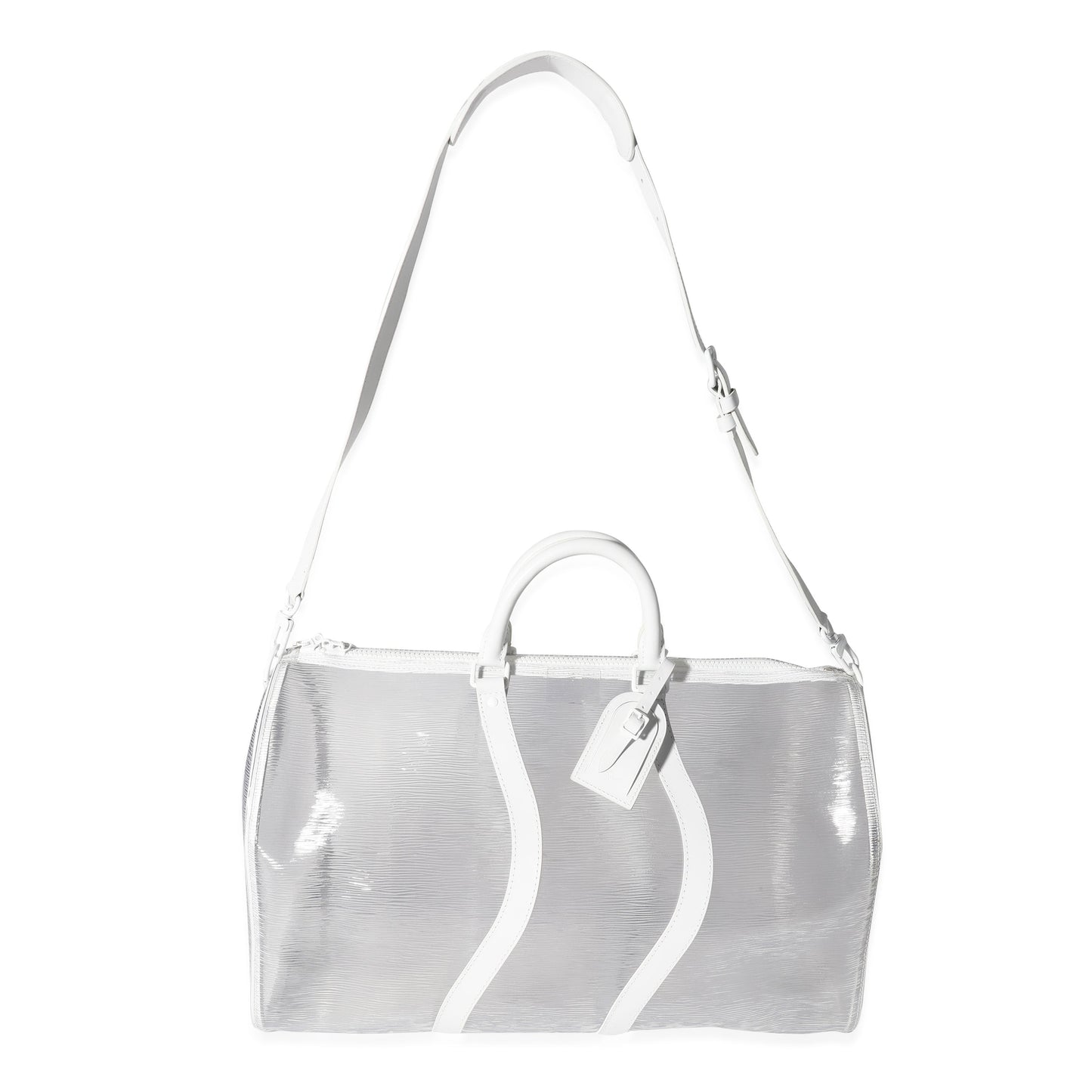 Clear Epi PVC Wavy Keepall Bandoulière 50