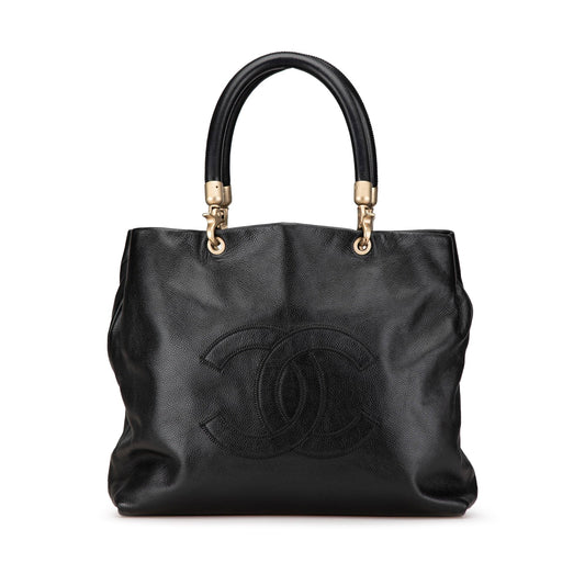 Chanel CC Caviar Tote Black