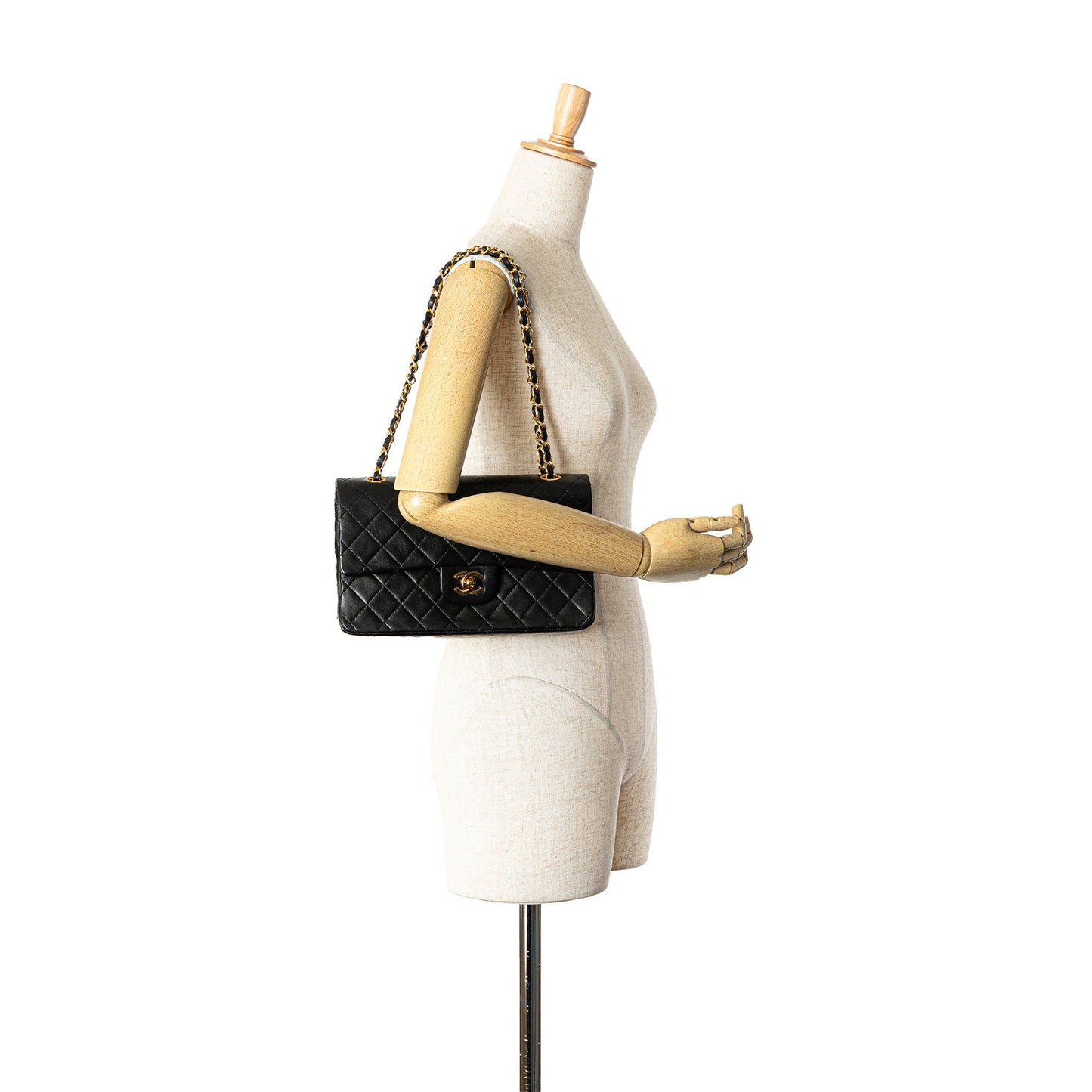 Chanel Medium Classic Lambskin Double Flap Black