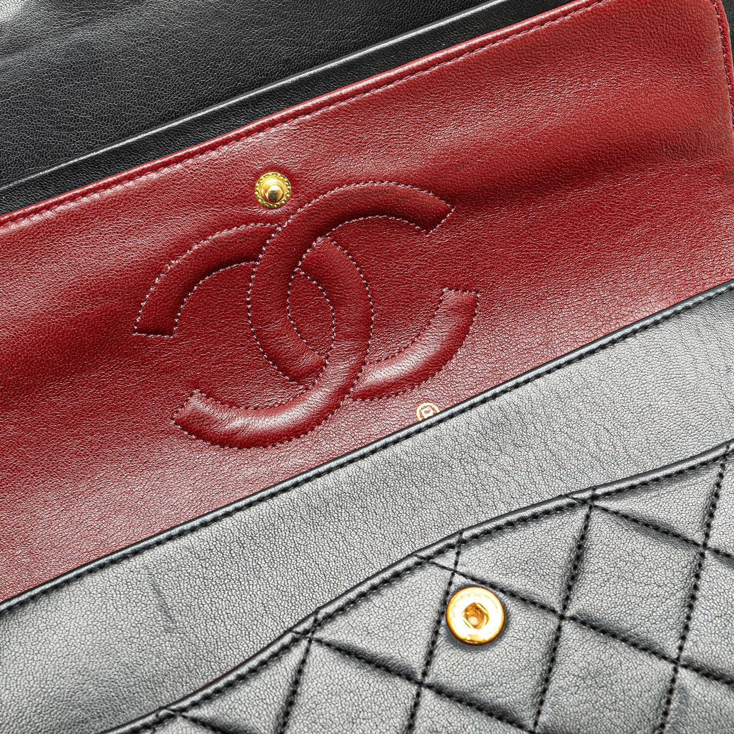Chanel Medium Classic Lambskin Double Flap Black