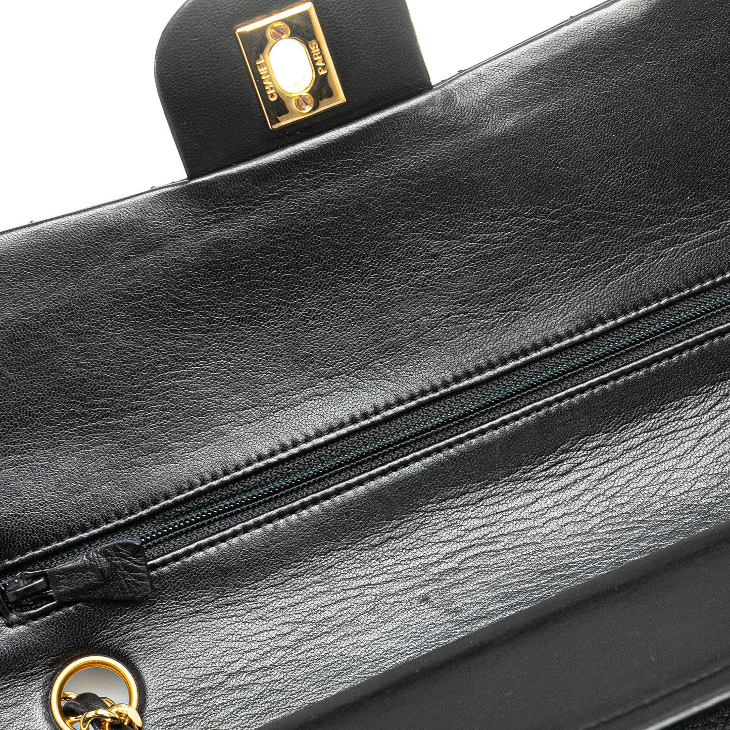 Chanel Medium Classic Lambskin Double Flap Black