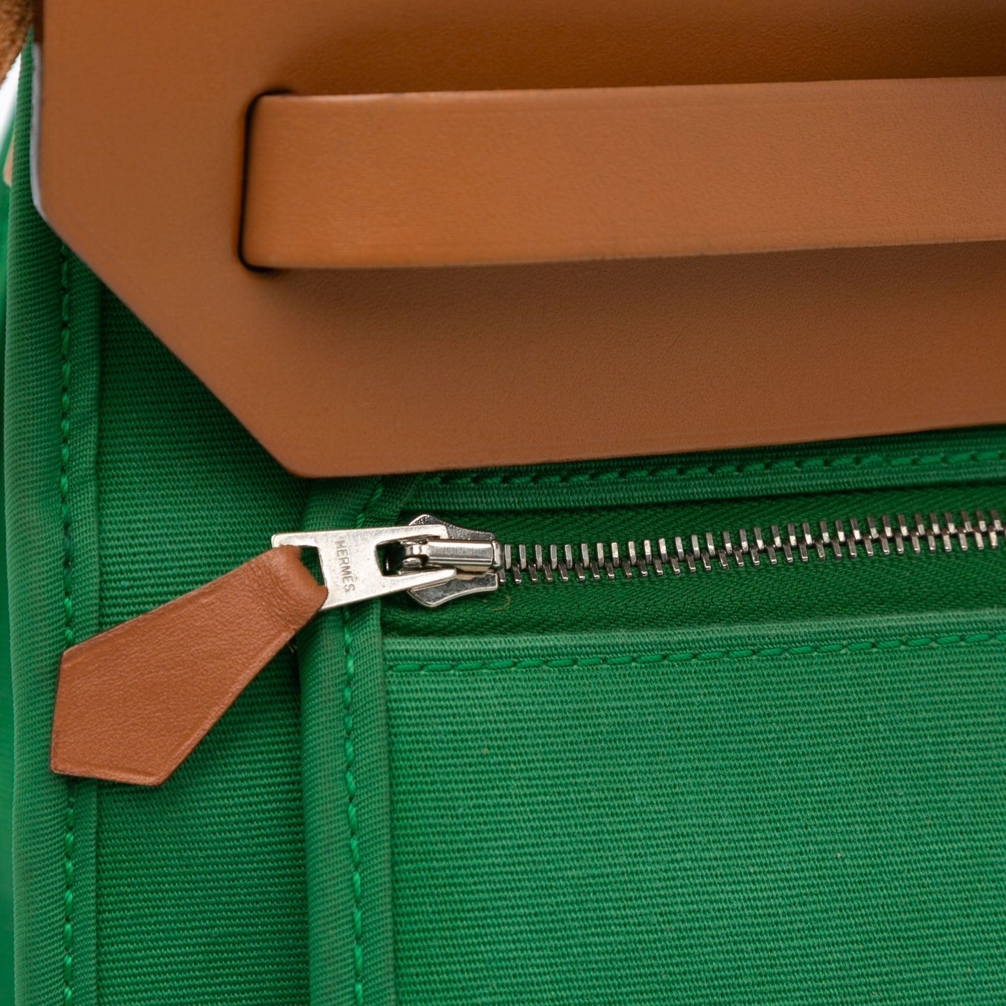 Hermès Toile Herbag Zip 31 Green