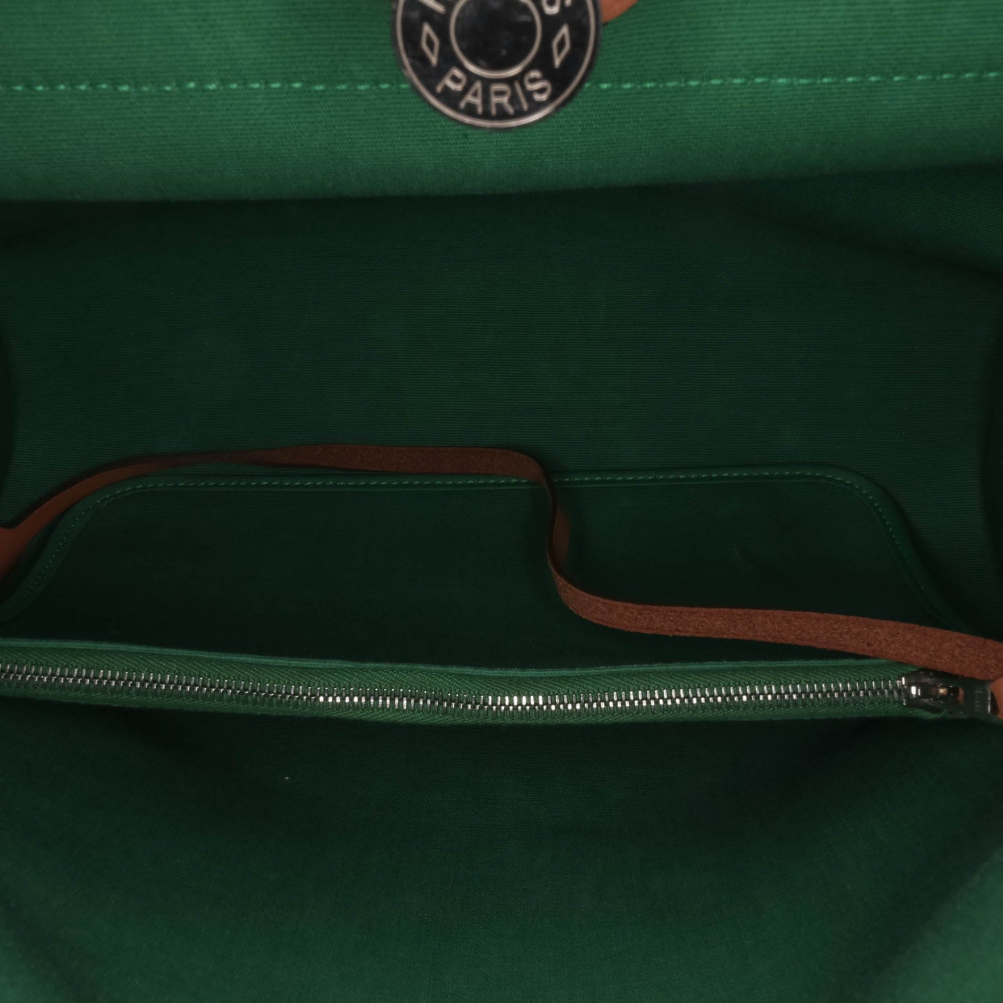 Hermès Toile Herbag Zip 31 Green