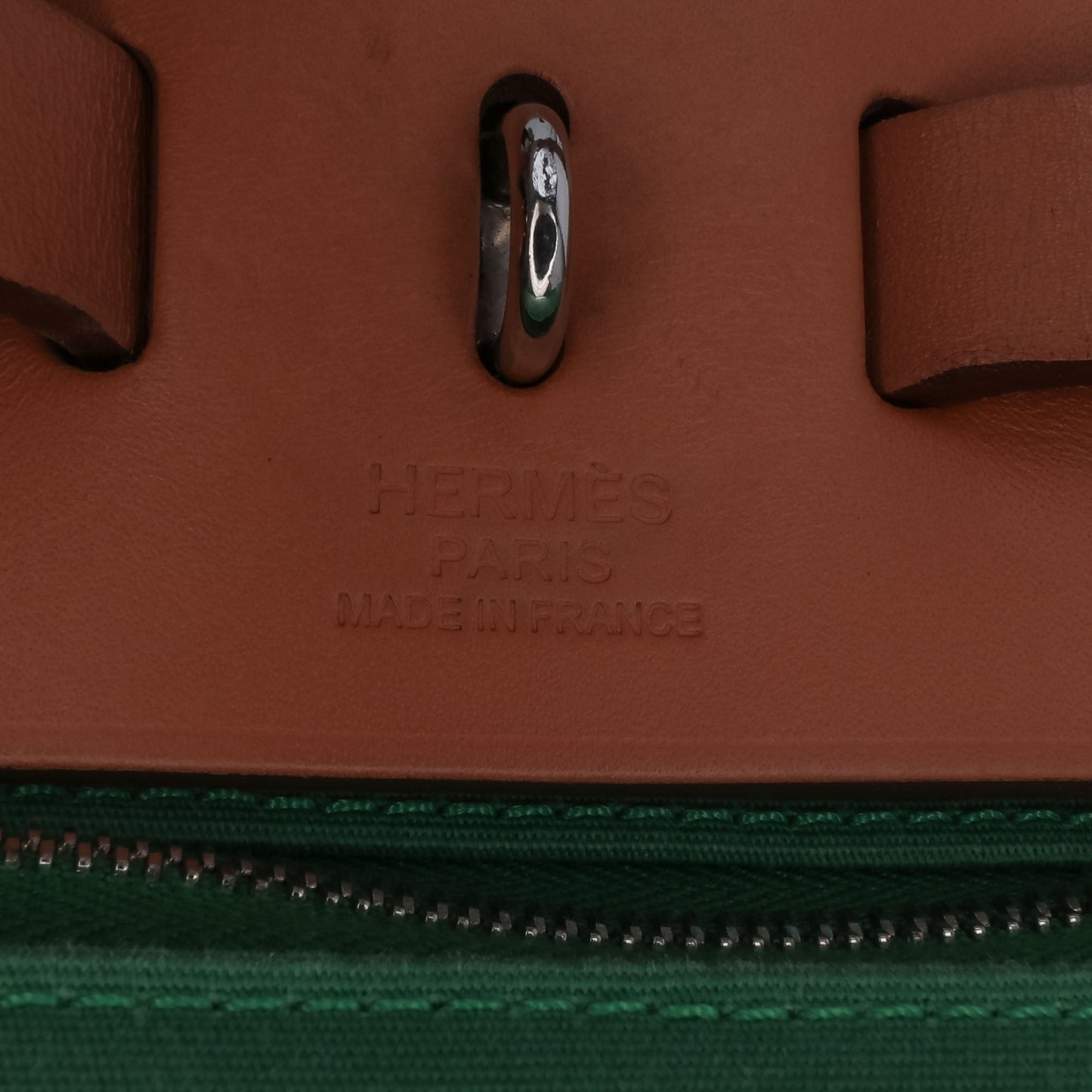Hermès Toile Herbag Zip 31 Green