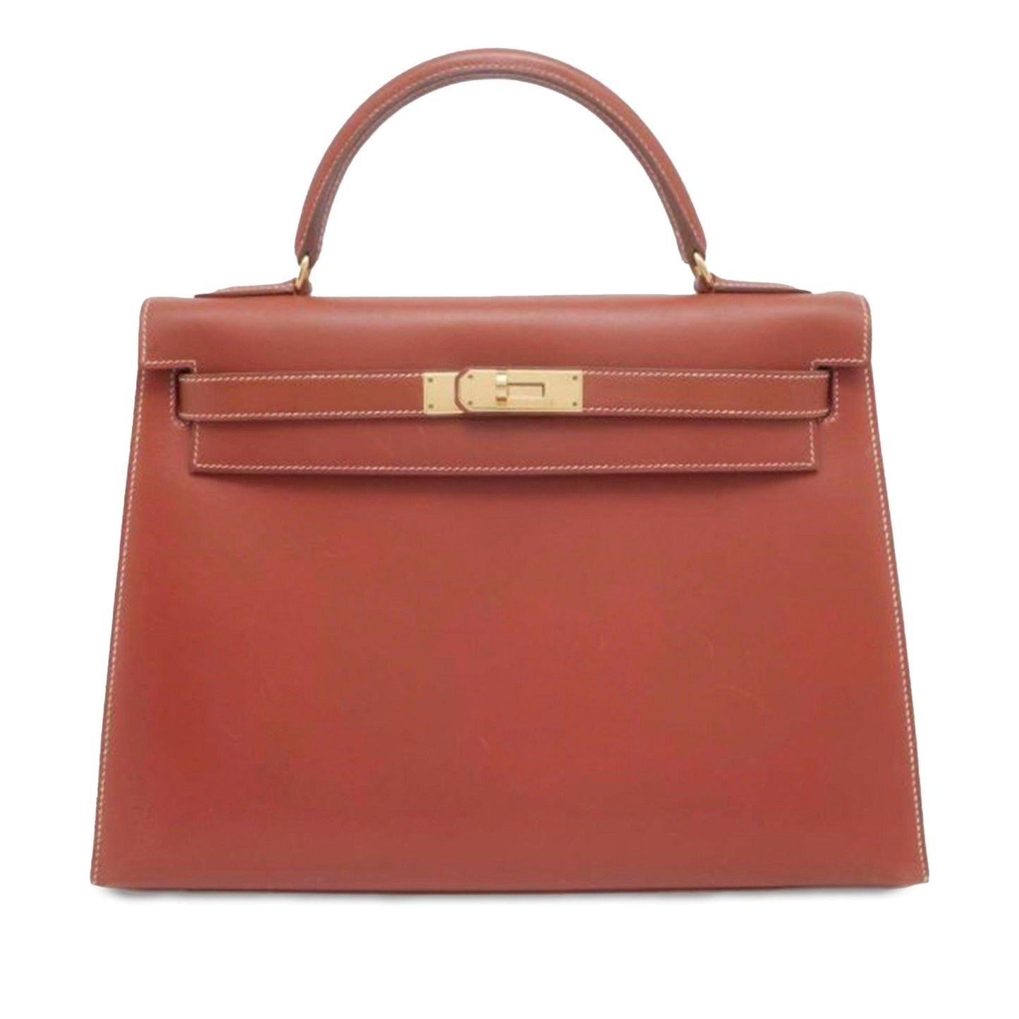 Hermès Box Calf Kelly Sellier 32 Brown