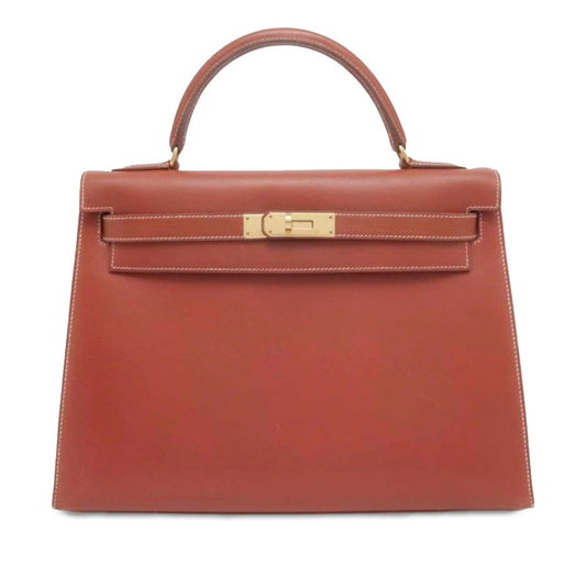 Hermès Box Calf Kelly Sellier 32 Brown