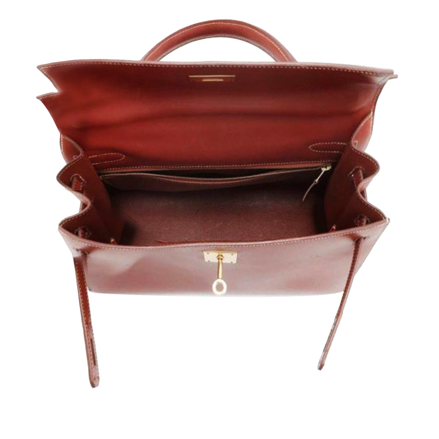Hermès Box Calf Kelly Sellier 32 Brown