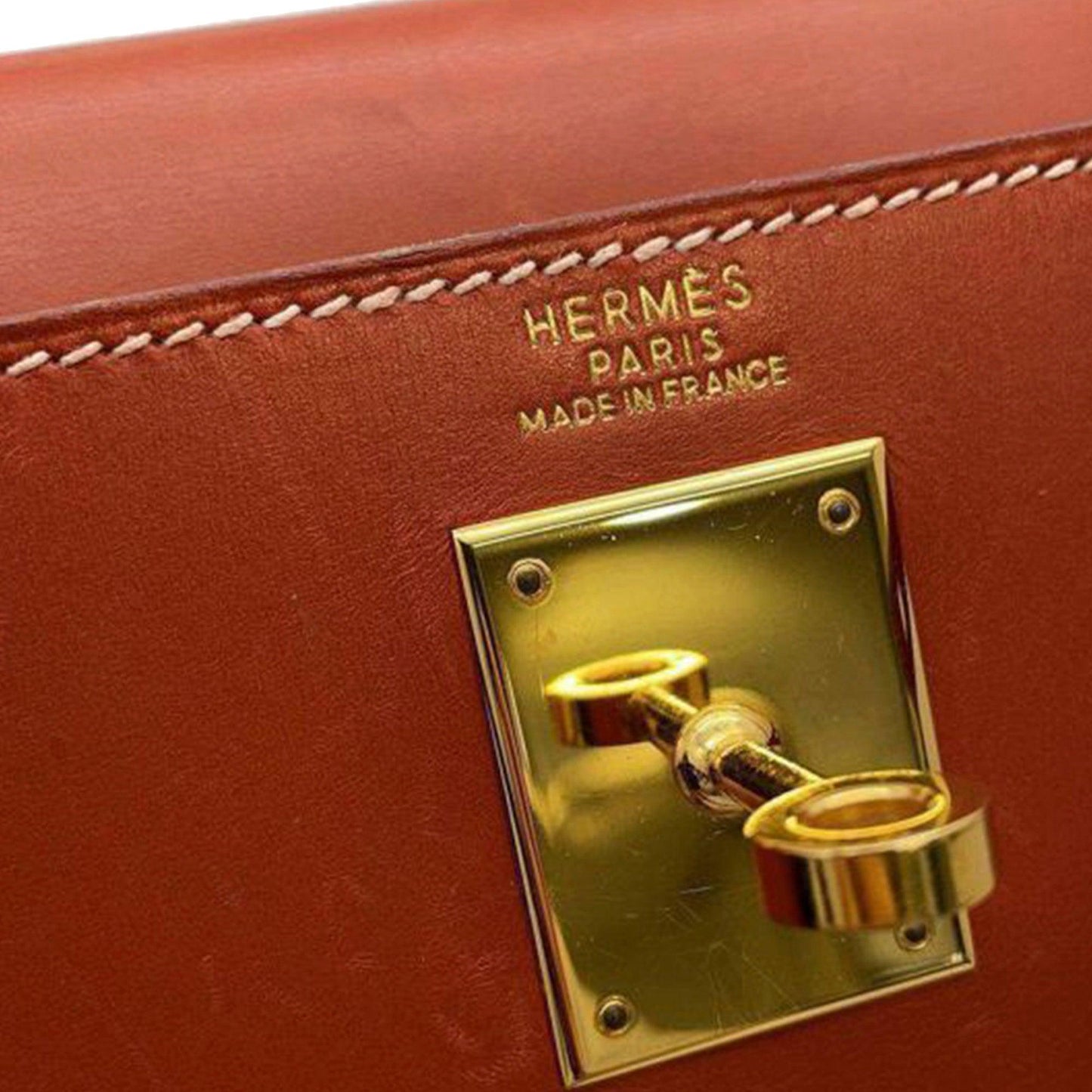 Hermès Box Calf Kelly Sellier 32 Brown