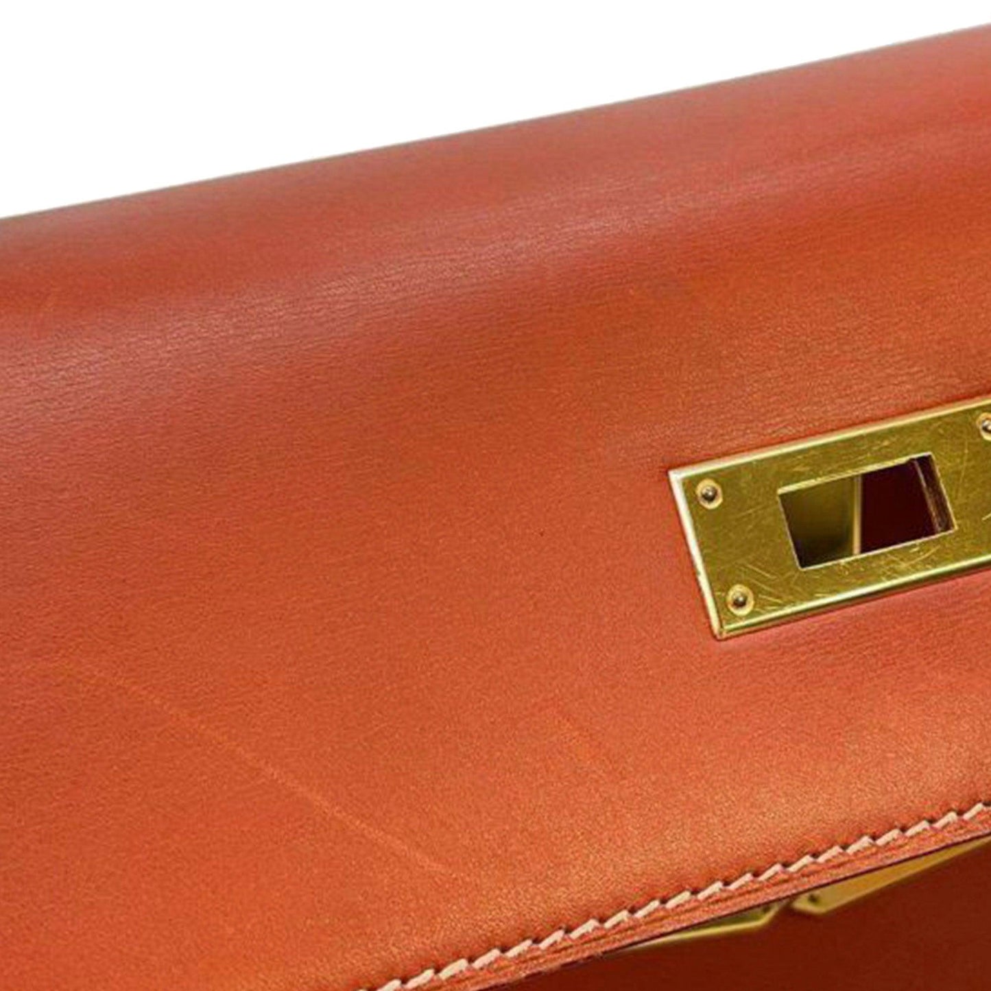Hermès Box Calf Kelly Sellier 32 Brown