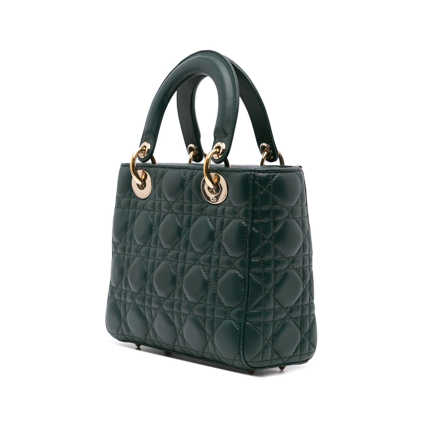Dior Small Lambskin Cannage My ABCDior Lady Dior Green