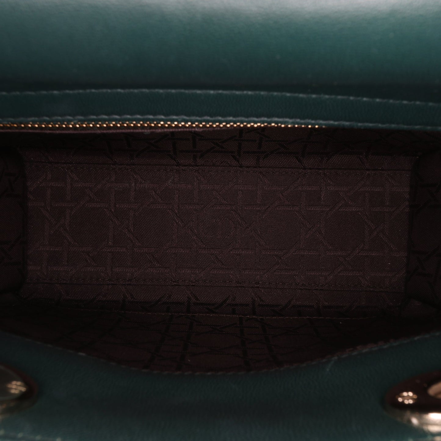 Dior Small Lambskin Cannage My ABCDior Lady Dior Green
