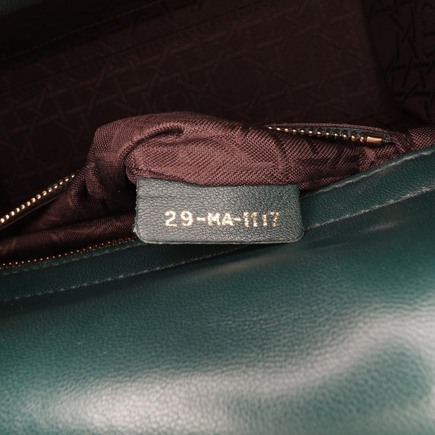 Dior Small Lambskin Cannage My ABCDior Lady Dior Green