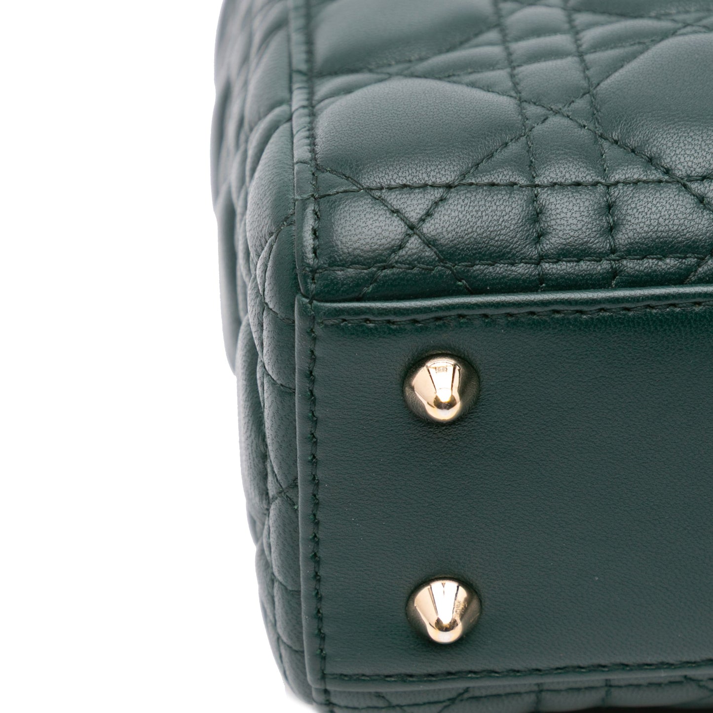 Dior Small Lambskin Cannage My ABCDior Lady Dior Green
