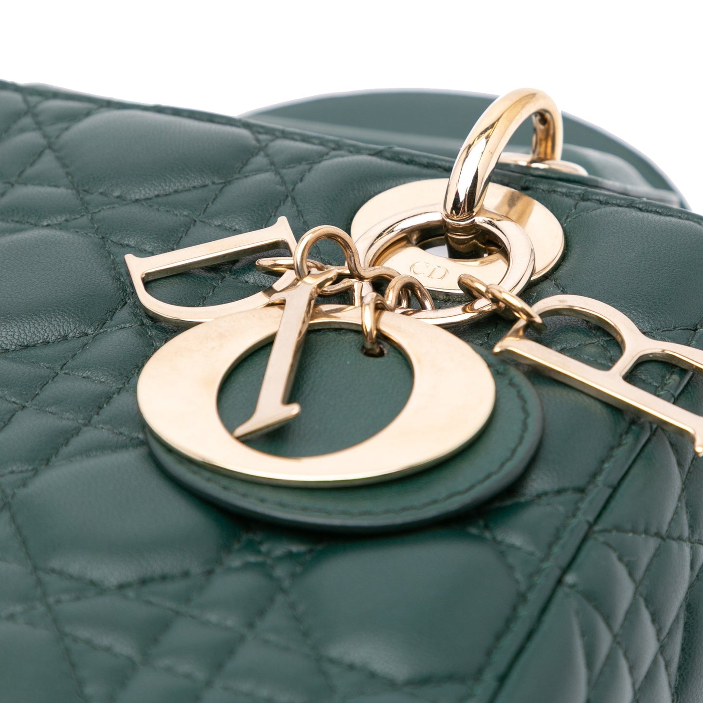 Dior Small Lambskin Cannage My ABCDior Lady Dior Green
