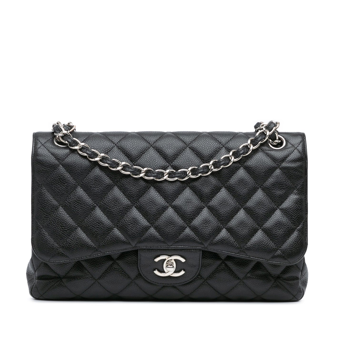 Chanel Jumbo Classic Caviar Double Flap Black