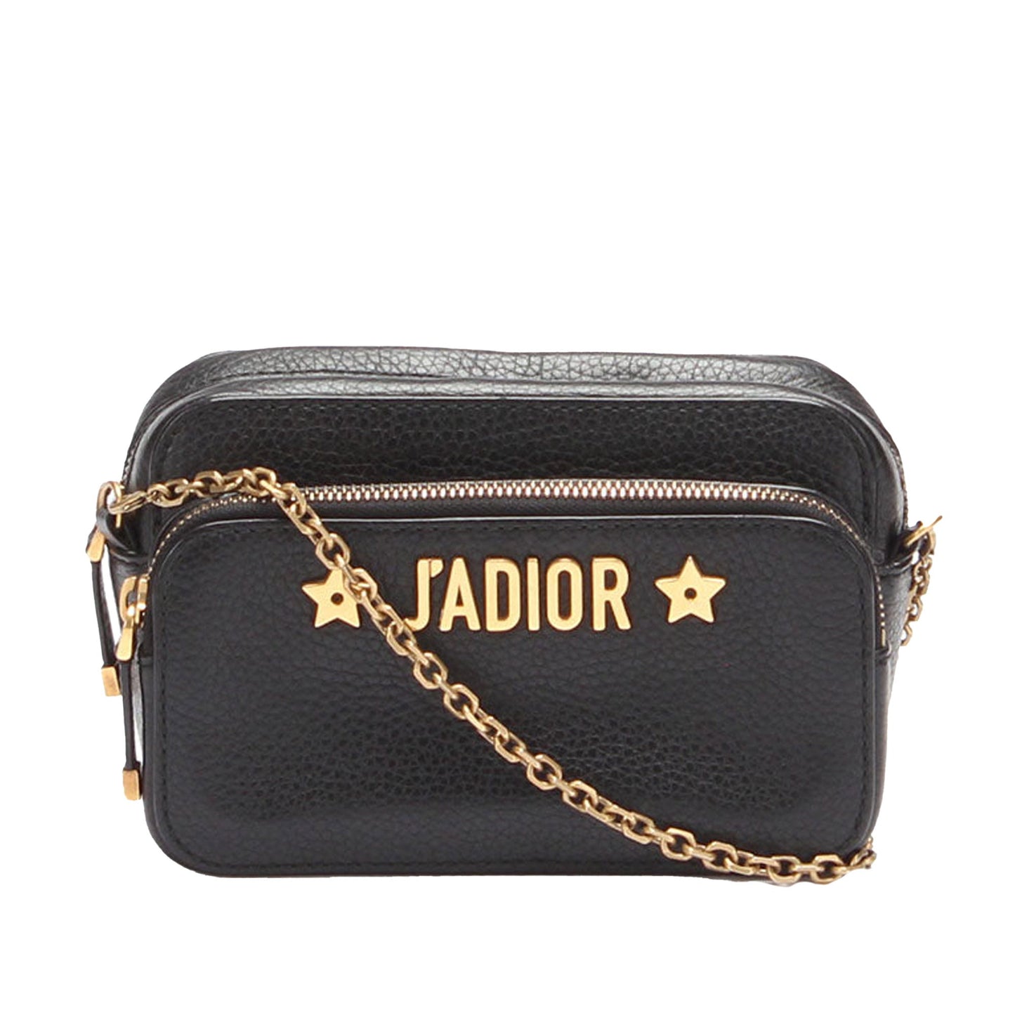 Dior J'Adior Camera Case Clutch with Chain Black