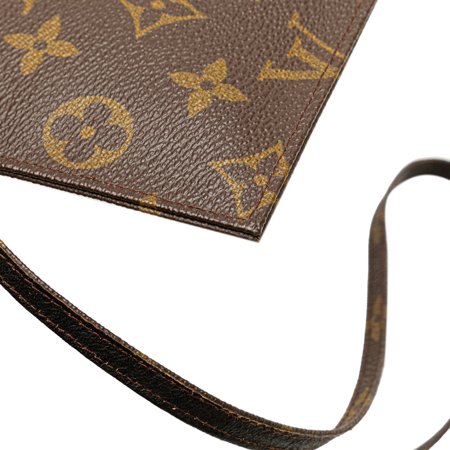 Louis Vuitton Monogram Pochette Secret Passport Holder Brown