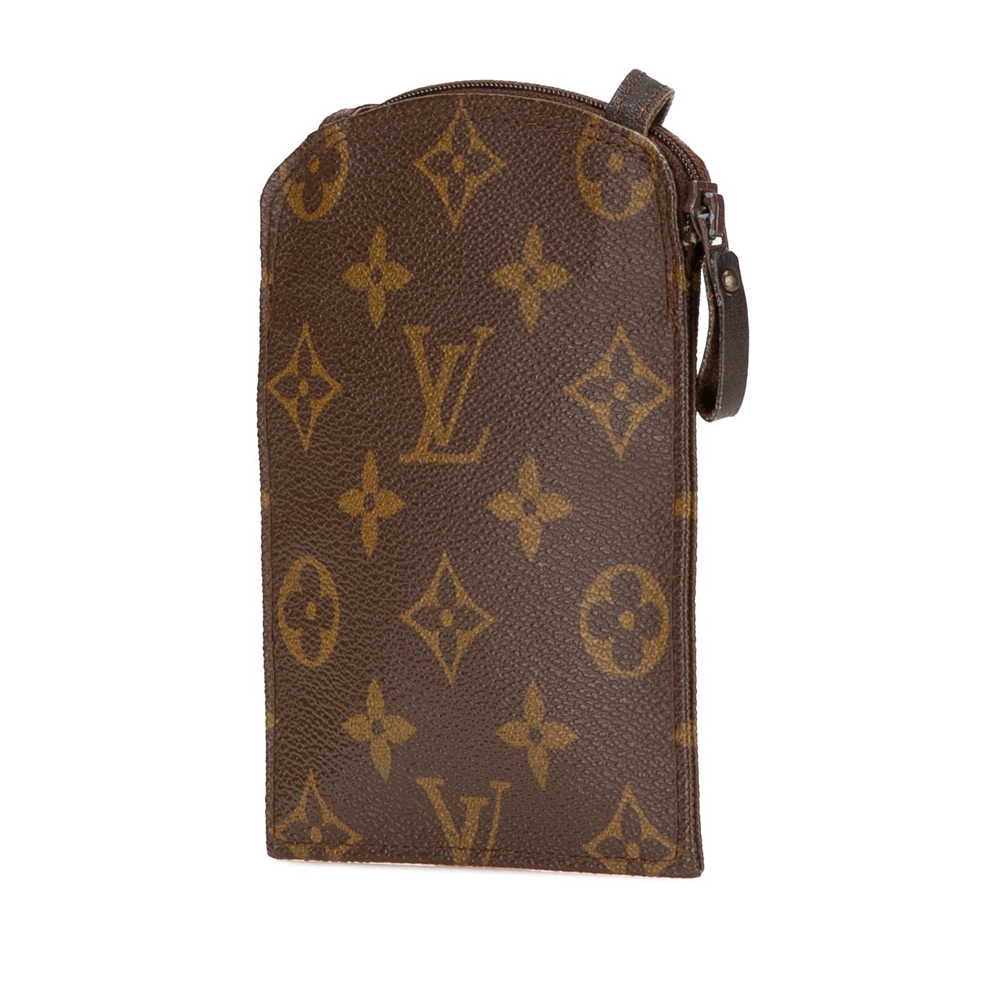 Louis Vuitton Monogram Pochette Secret Passport Holder Brown