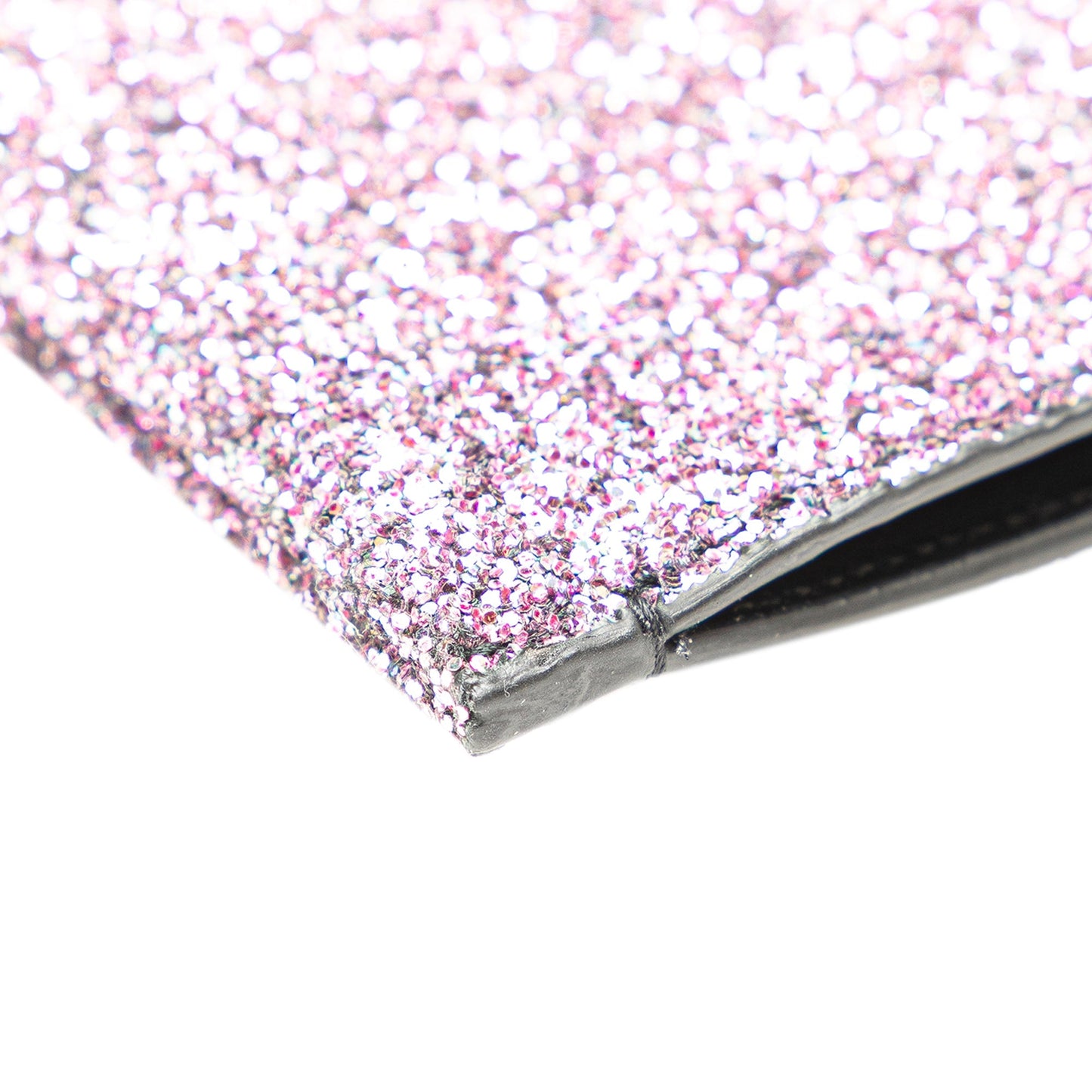 Saint Laurent Glittered Leather Zipped Tablet Pouch Pink