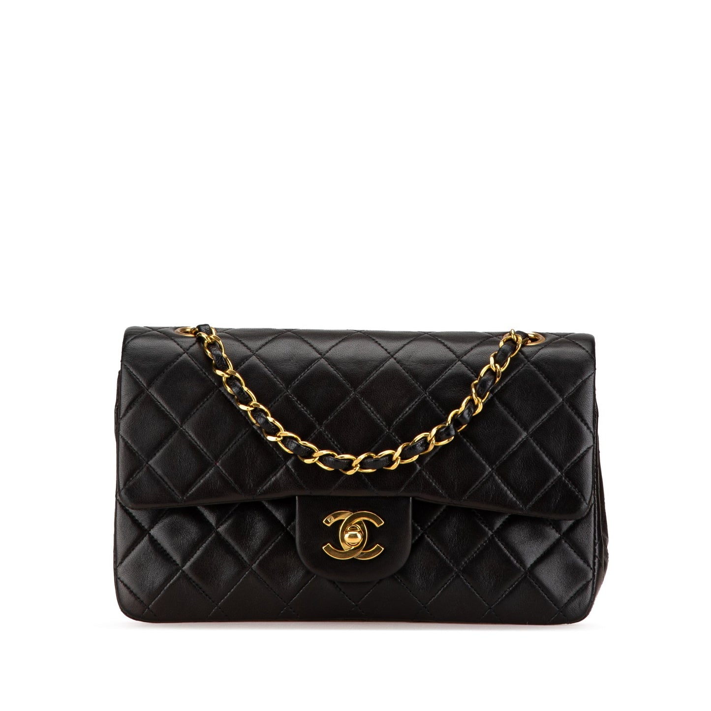 Chanel Small Classic Lambskin Double Flap Black
