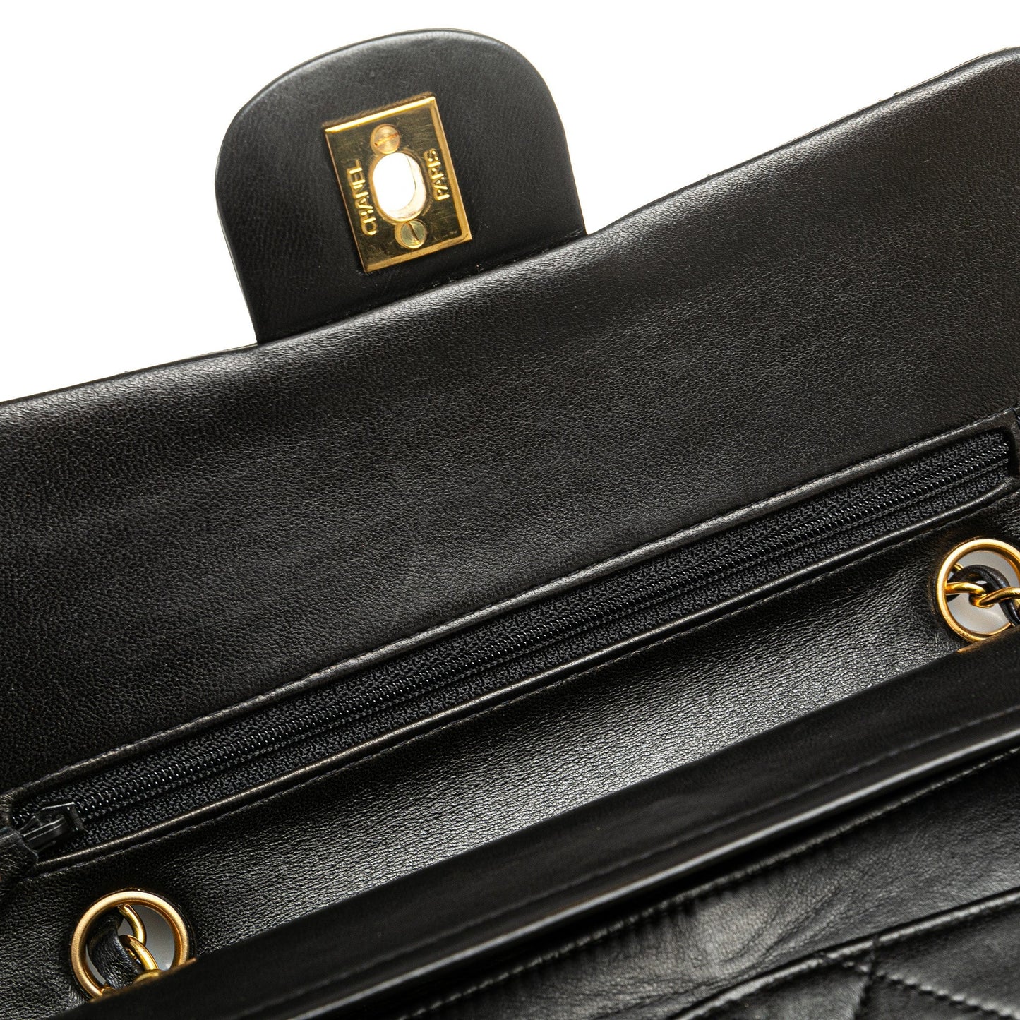 Chanel Small Classic Lambskin Double Flap Black