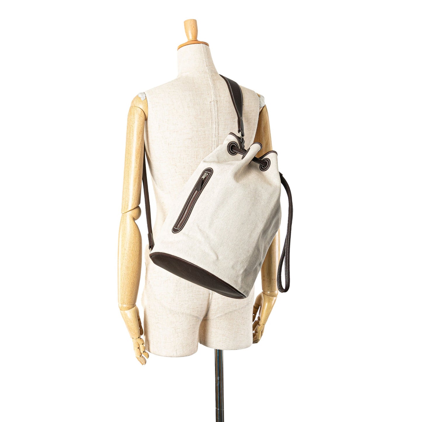 Hermès Toile Negonda Recif MM Backpack Brown