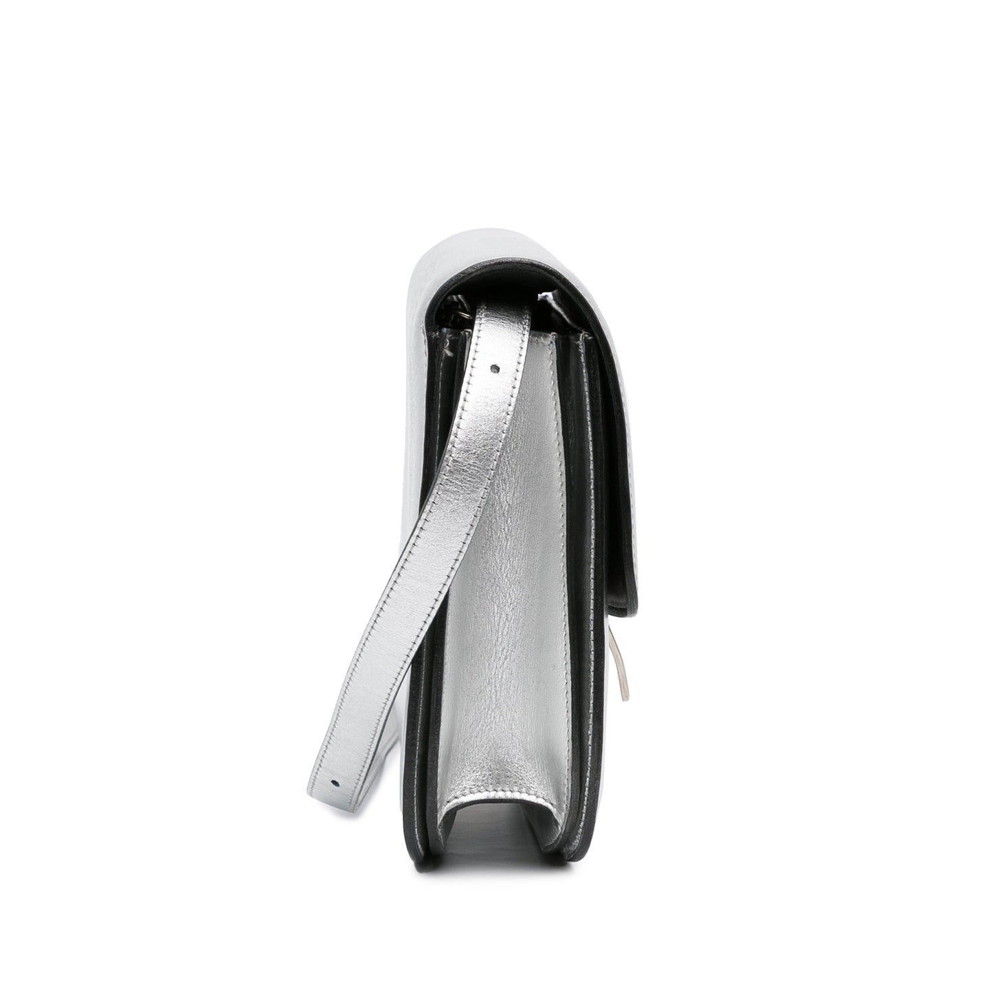 Celine Medium Calfskin Classic Box Silver