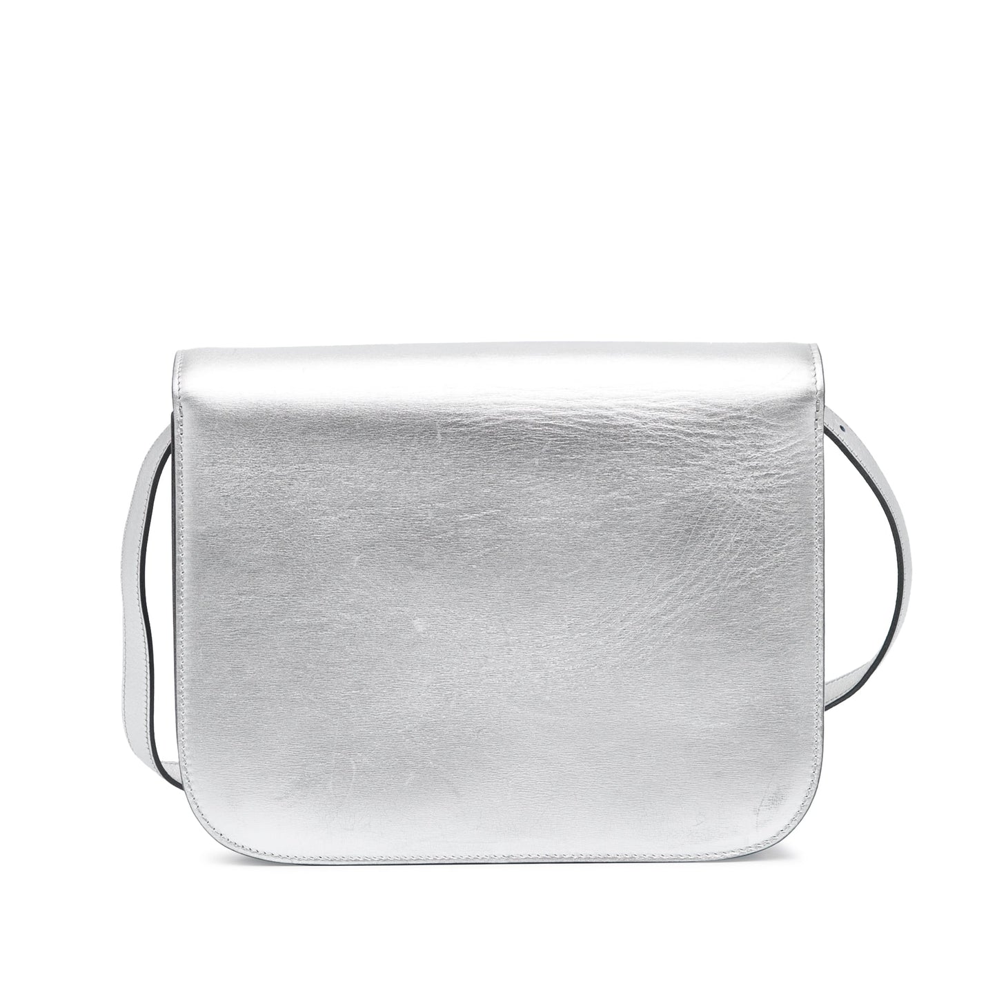Celine Medium Calfskin Classic Box Silver