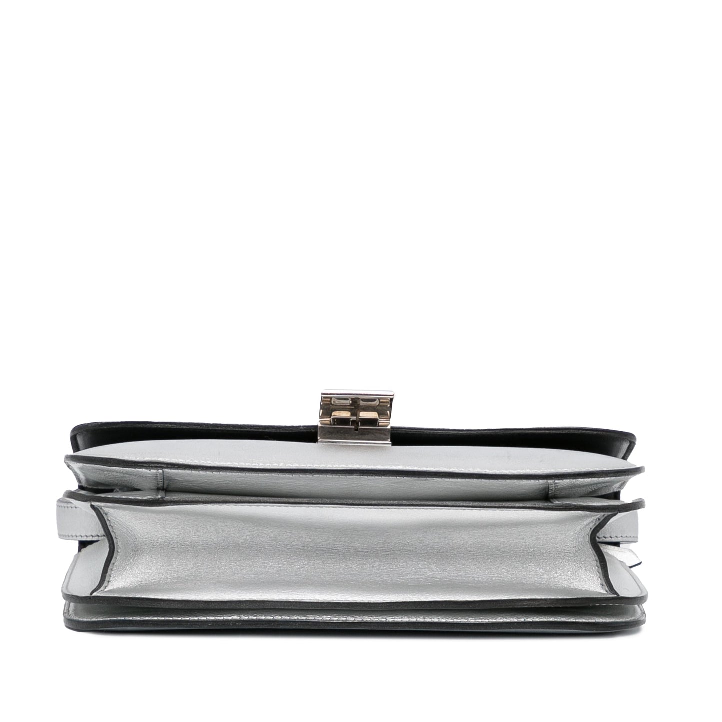 Celine Medium Calfskin Classic Box Silver