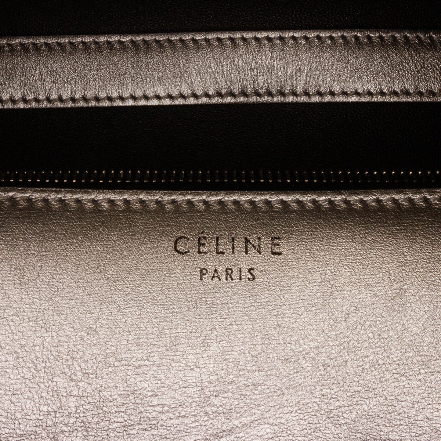 Celine Medium Calfskin Classic Box Silver