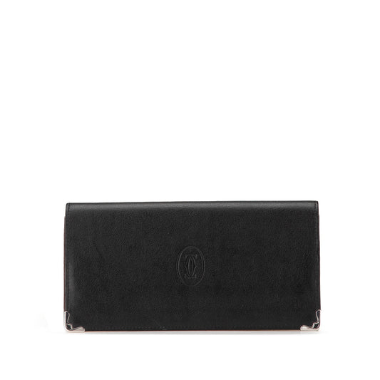 Cartier Leather Must De Cartier Wallet Black