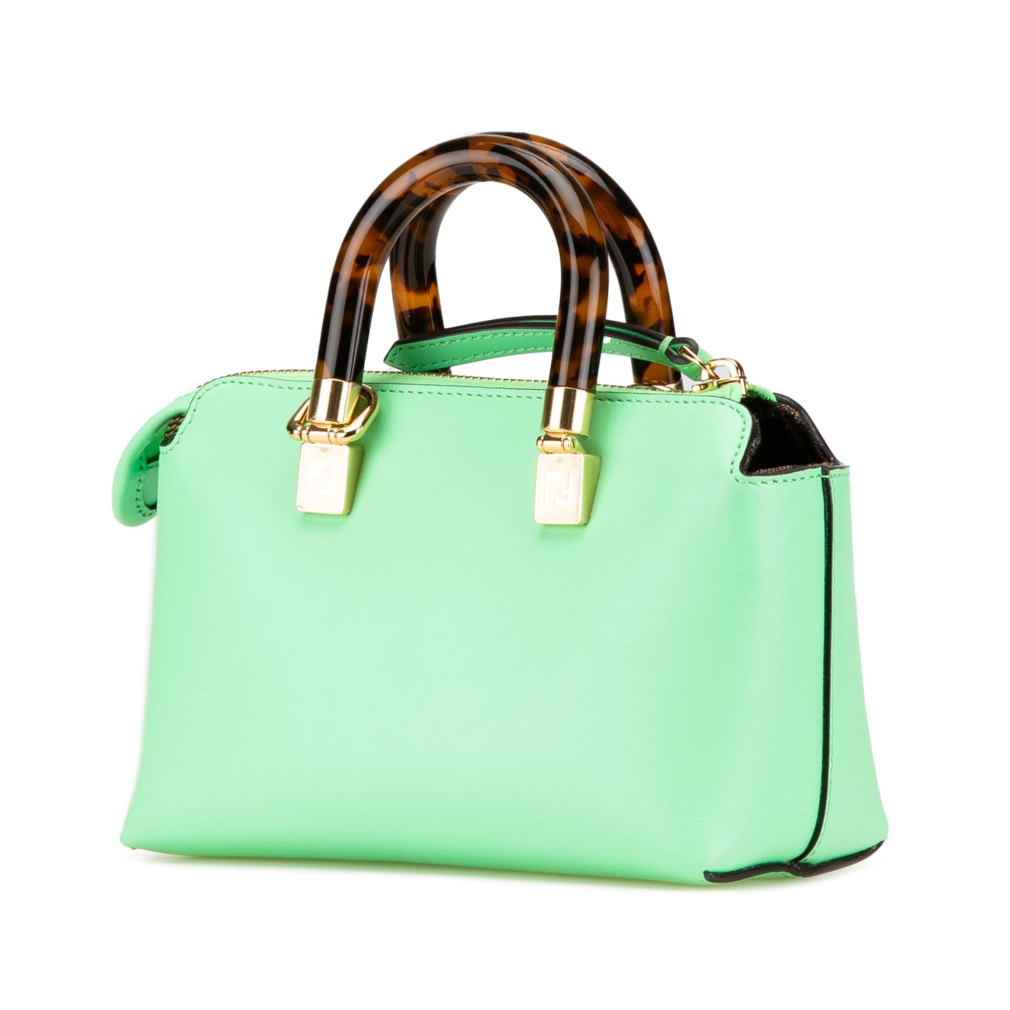Fendi Mini Leather By The Way Roma Satchel Green