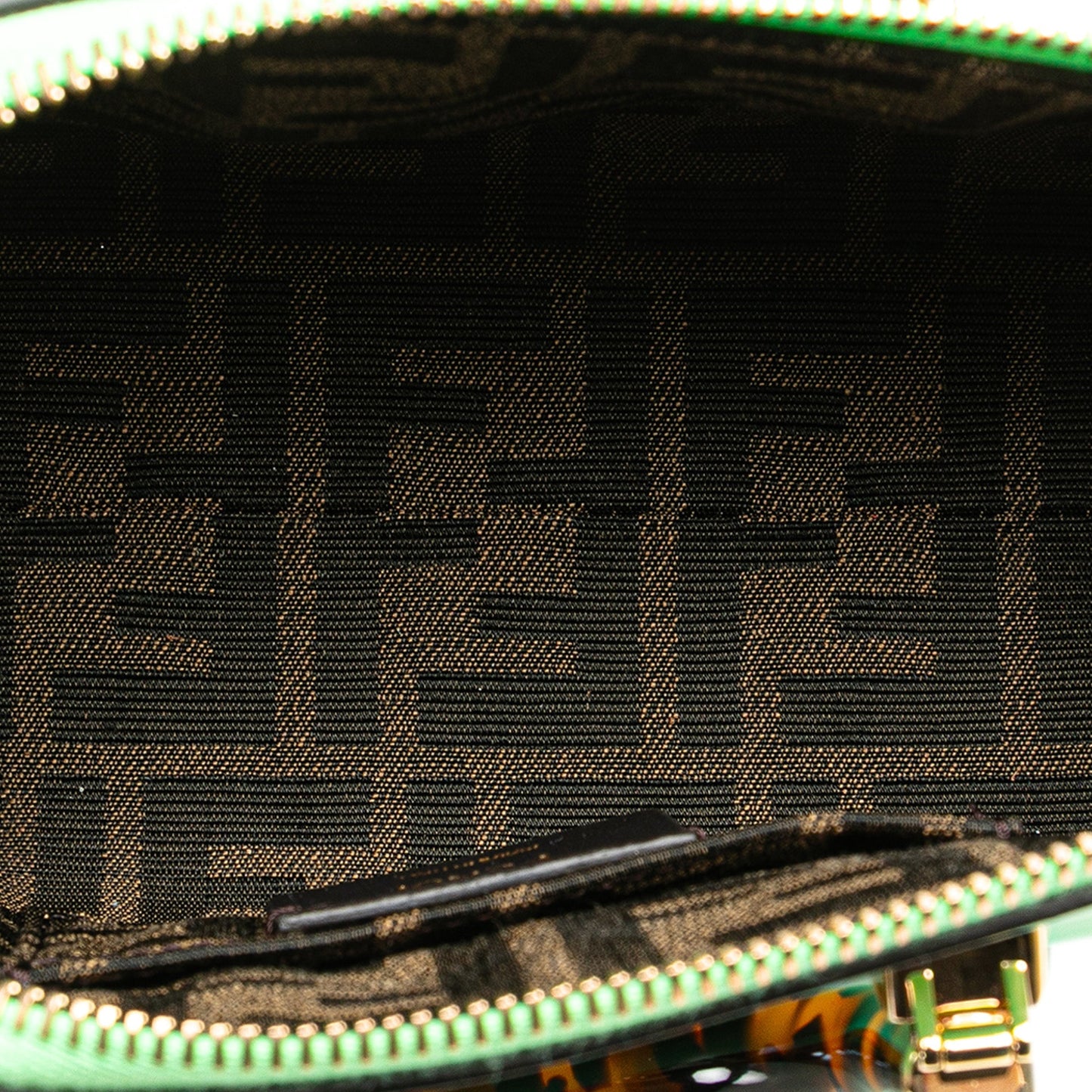 Fendi Mini Leather By The Way Roma Satchel Green